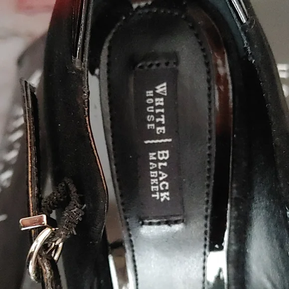 WHBM Black Juniper Heels - Picture 7 of 8